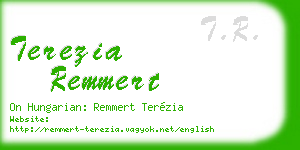 terezia remmert business card